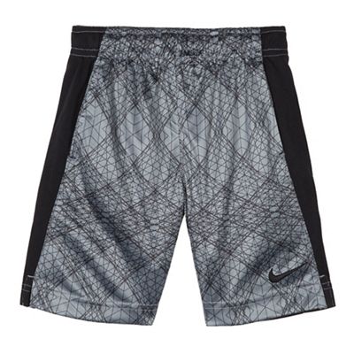 Nike Boys' grey Dri-Fit ' Dry' graphic shorts
